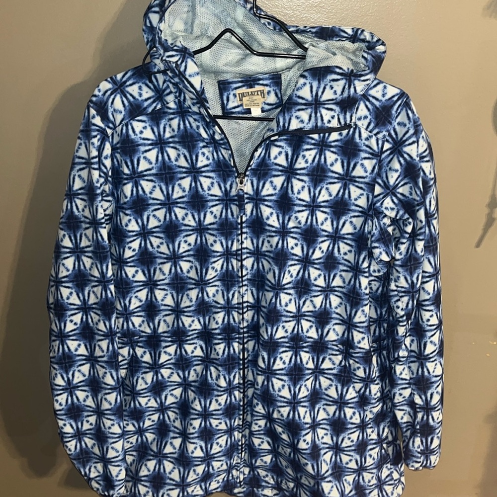 Duluth, mid weight rain jacket.